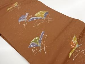 花模様織出し名古屋帯